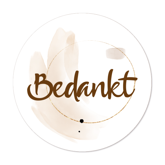 sticker bedankt nature