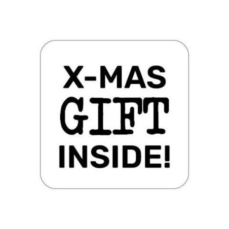 sticker xmas gift inside