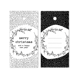 label merry christmas