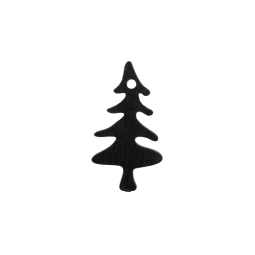 houten kerstboompje zwart