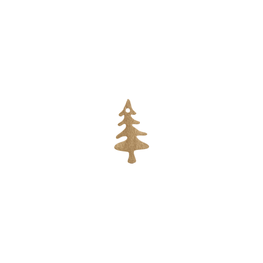 kerstboompje hout goud