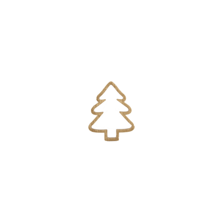 houten kerstboom goud