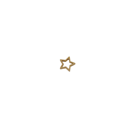 houten ster goud