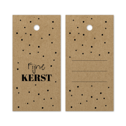 kadolabel fijne kerst kraft