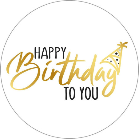 sticker happy birthday party