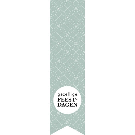 labelsticker gezellige feestdagen