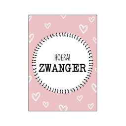 kaart hoera zwanger