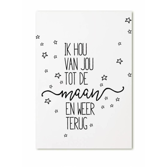 kaart hou van jou maan