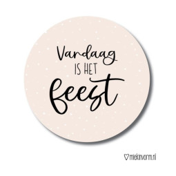 Sticker vandaag feest
