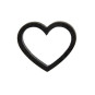 houten hart zwart