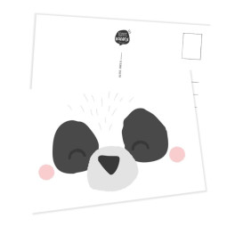 kaart panda gezicht
