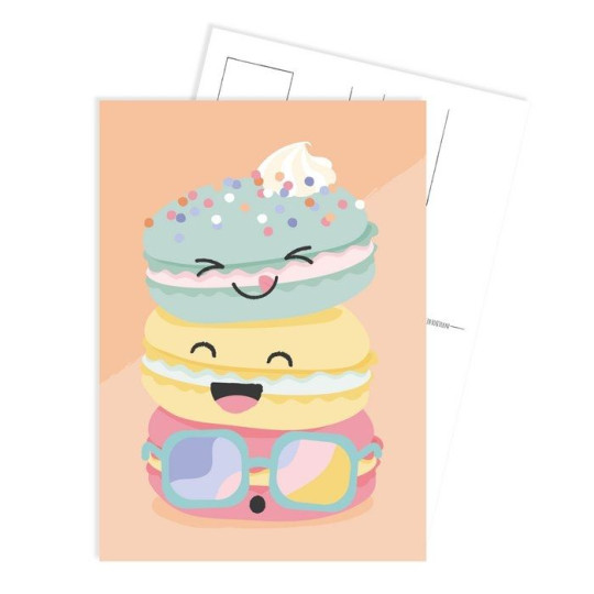 kaart macarons