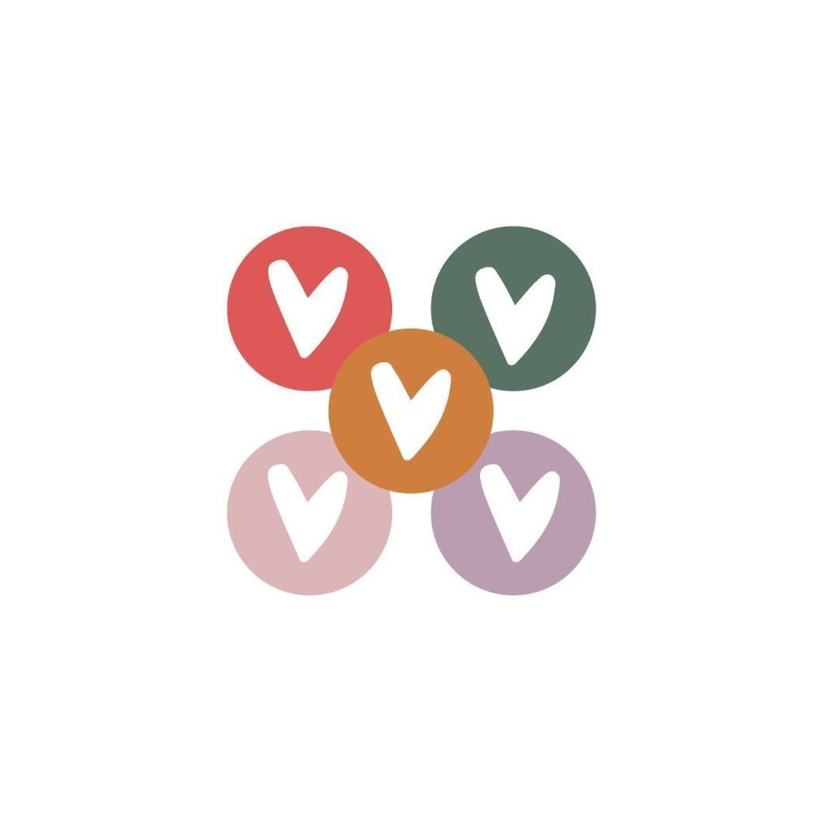 stickermix multi hartjes