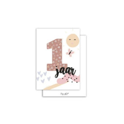 kaart 1 jaar meisje