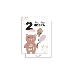 kaart 2 jaar meisje