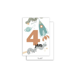 kaart 4 jaar jongen