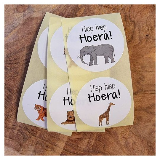 sticker hoera jungle