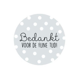 sticker fijne tijd blauw