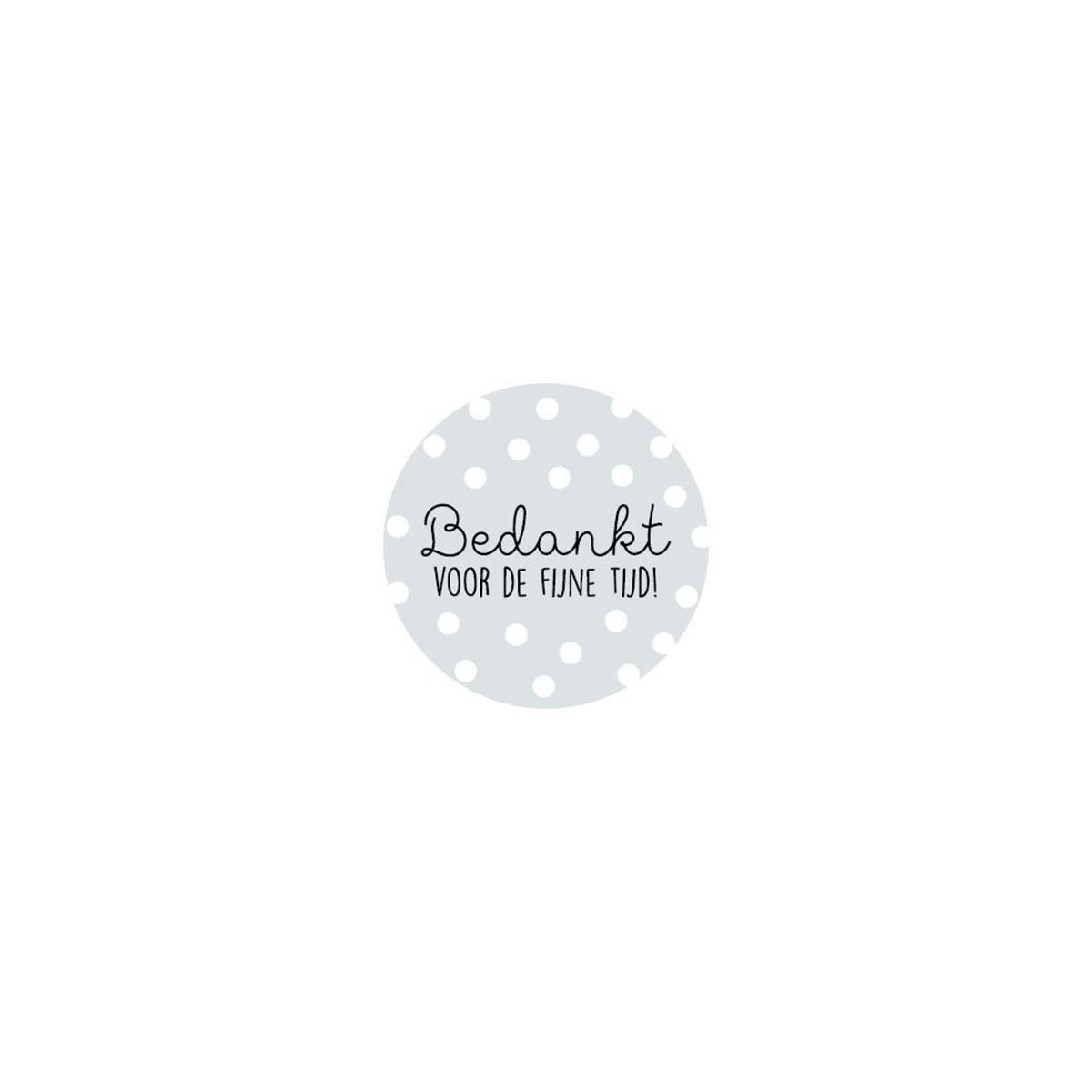 sticker fijne tijd blauw
