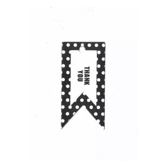 label zwart wit stip