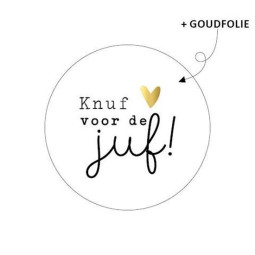 sticker knuf voor de juf