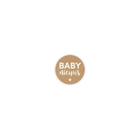 sticker baby nieuws kraft