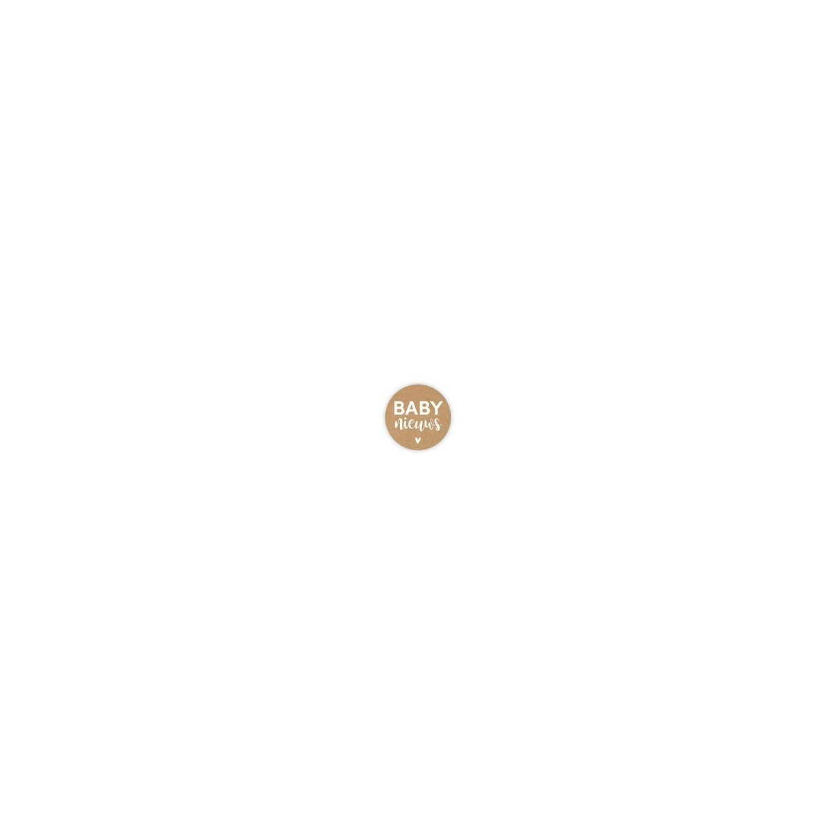 sticker baby nieuws kraft