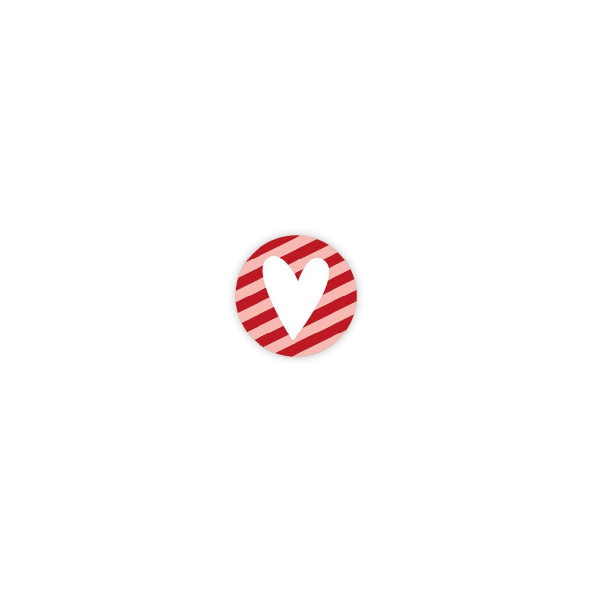 sticker hart roze rood