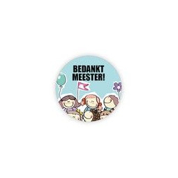sticker bedankt meester illustratie