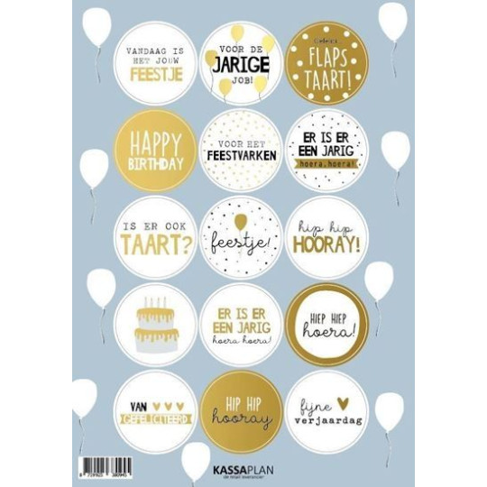 stickervel verjaardag