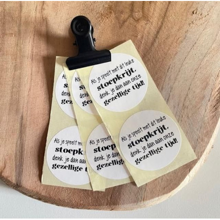 sticker stoepkrijt