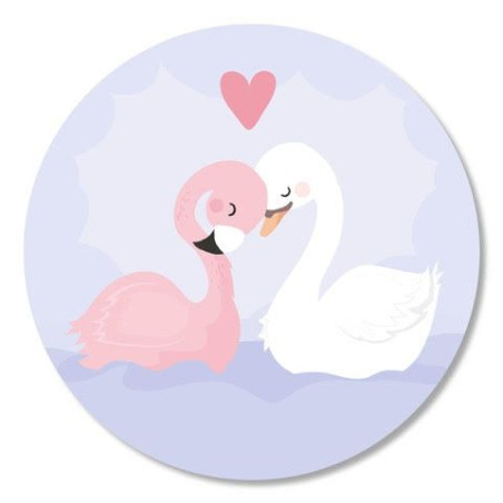 sticker zwanen