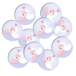 sticker zwanen