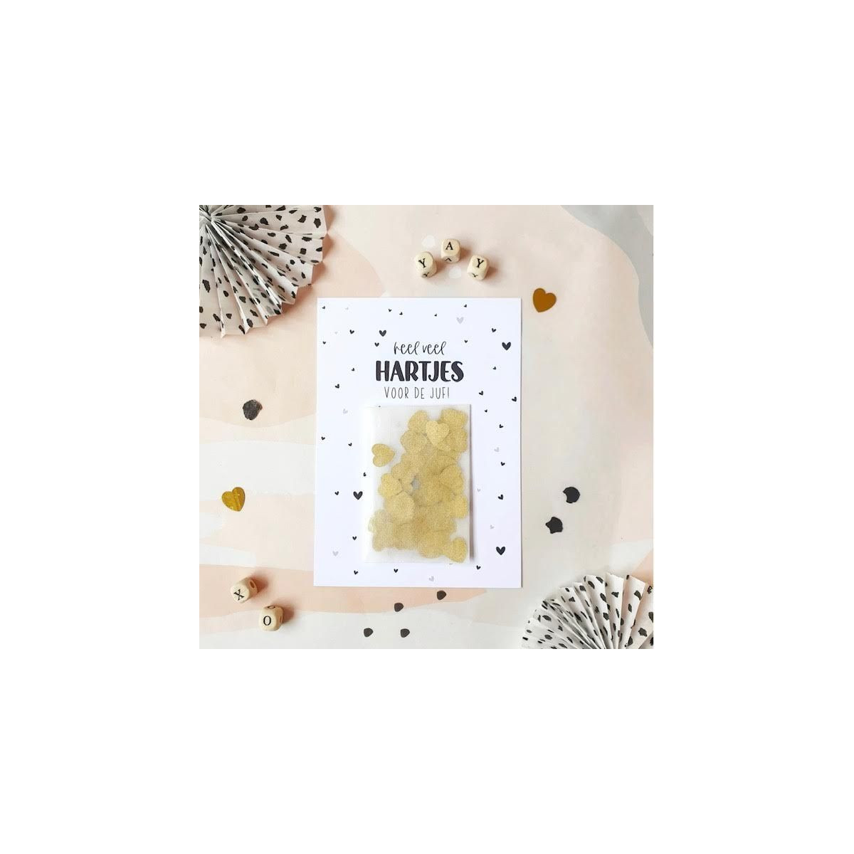 hartjes voor de juf confetti