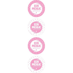 stickermix meisje gefeliciteerd