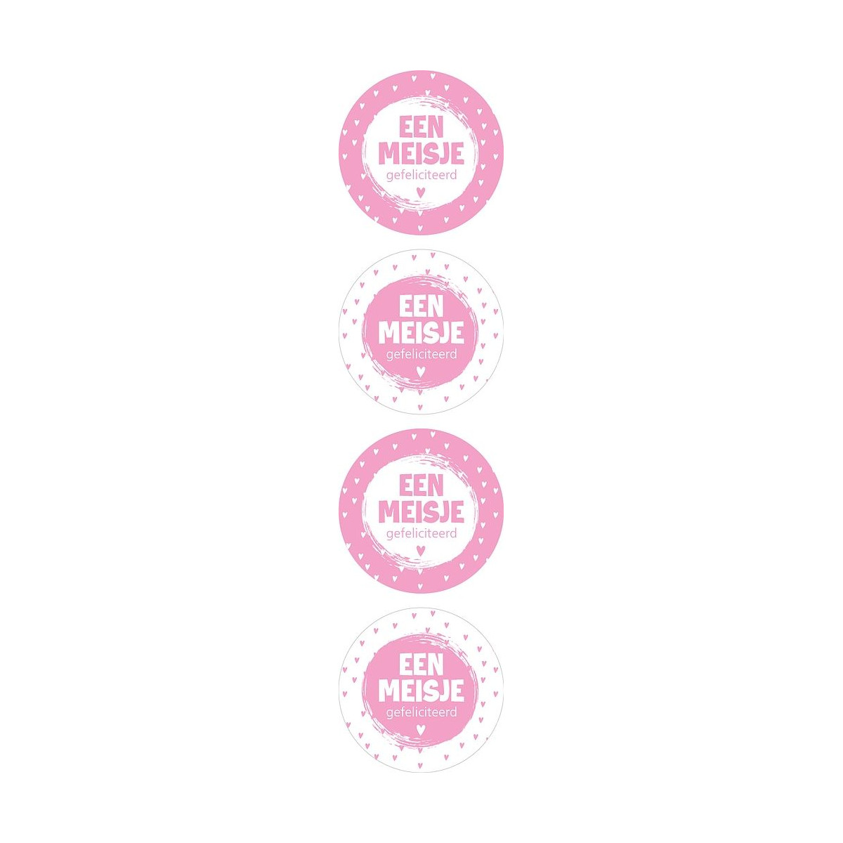stickermix meisje gefeliciteerd