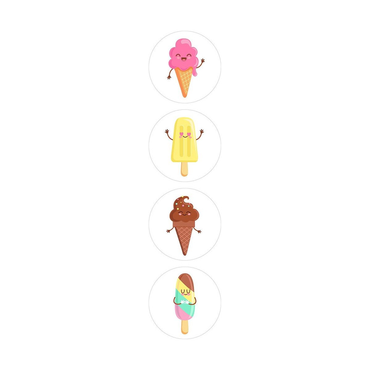 stickermix zomer ijsjes