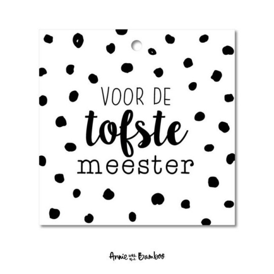 tofste meester kadolabel