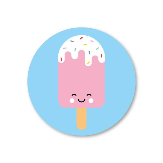 Sticker ijsje spikkels