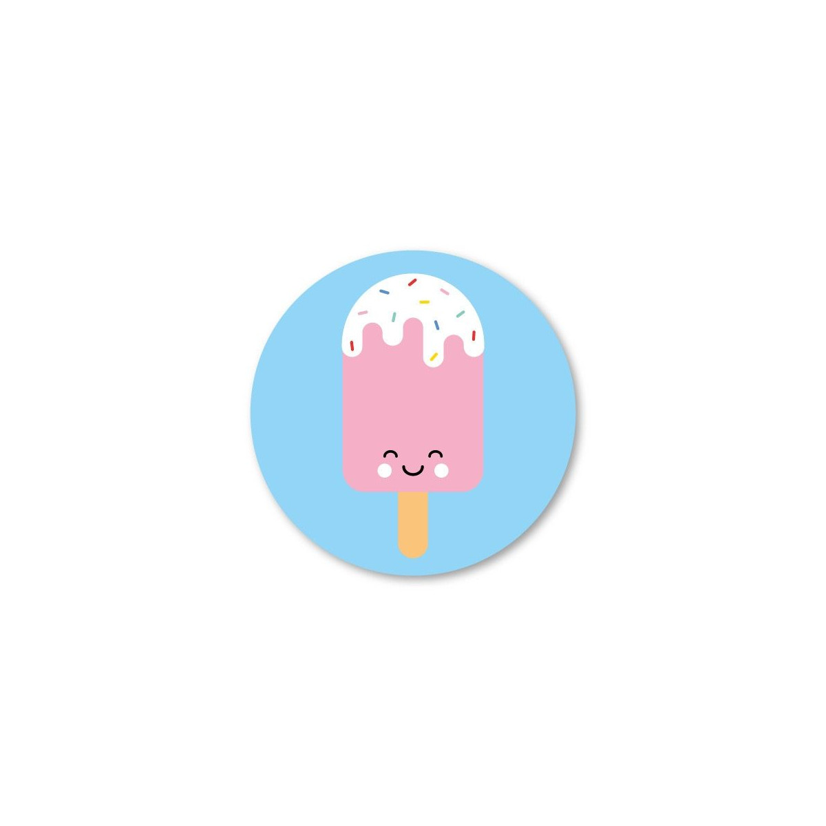 Sticker ijsje spikkels