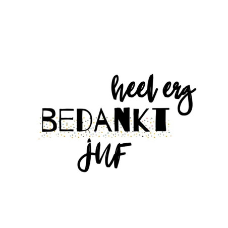 kaart heel erg bedankt juf