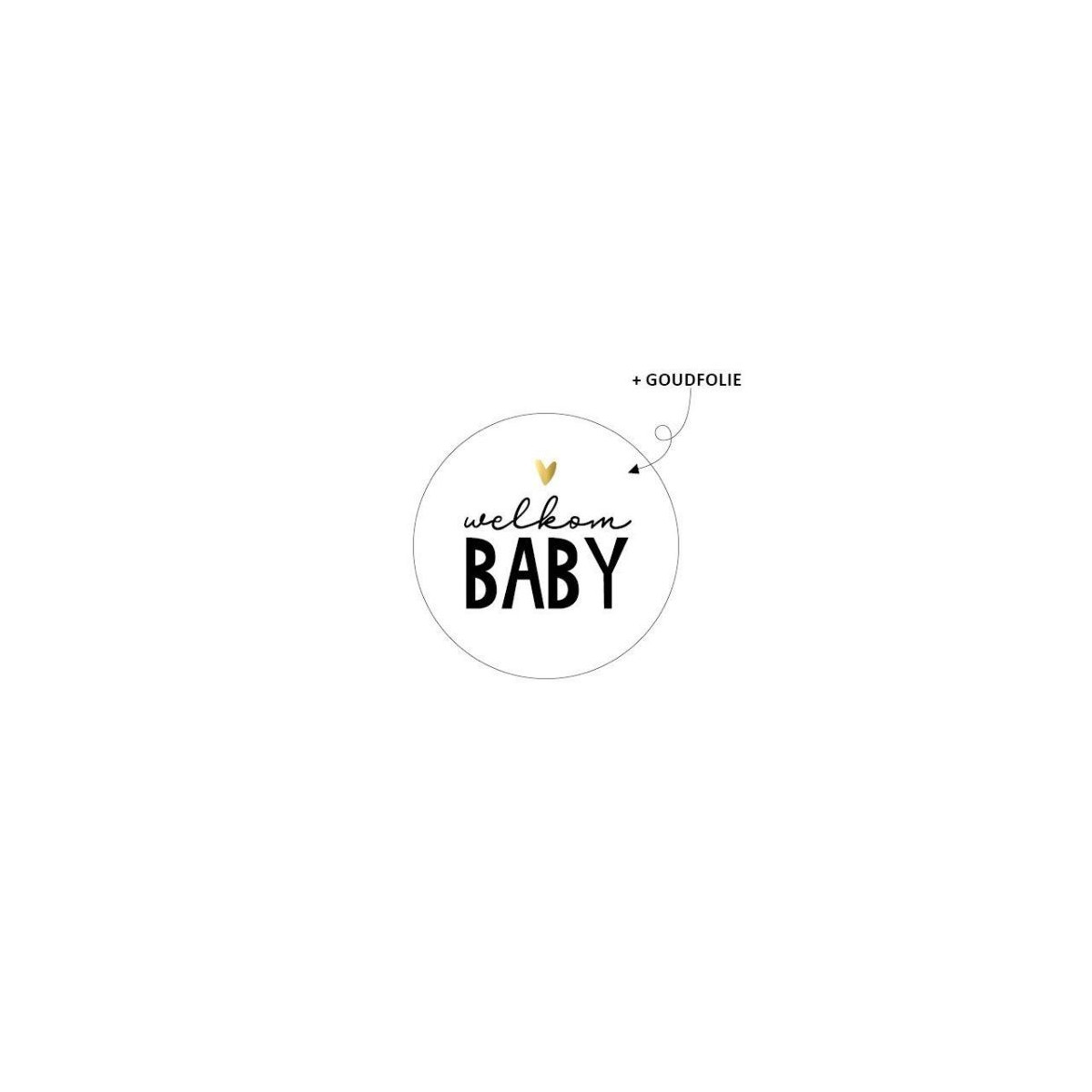 sticker welkom baby