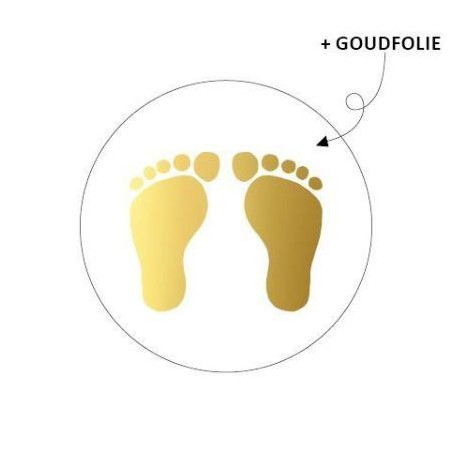 sticker babyvoetjes