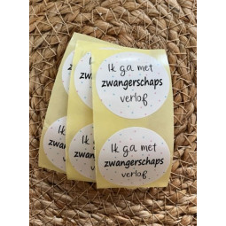 sticker zwangerschapsverlof