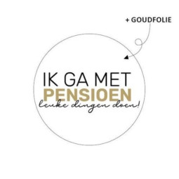 sticker ik ga met pensioen