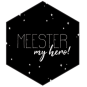 sticker meester my hero