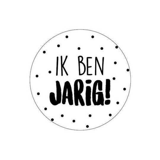 sticker ik ben jarig
