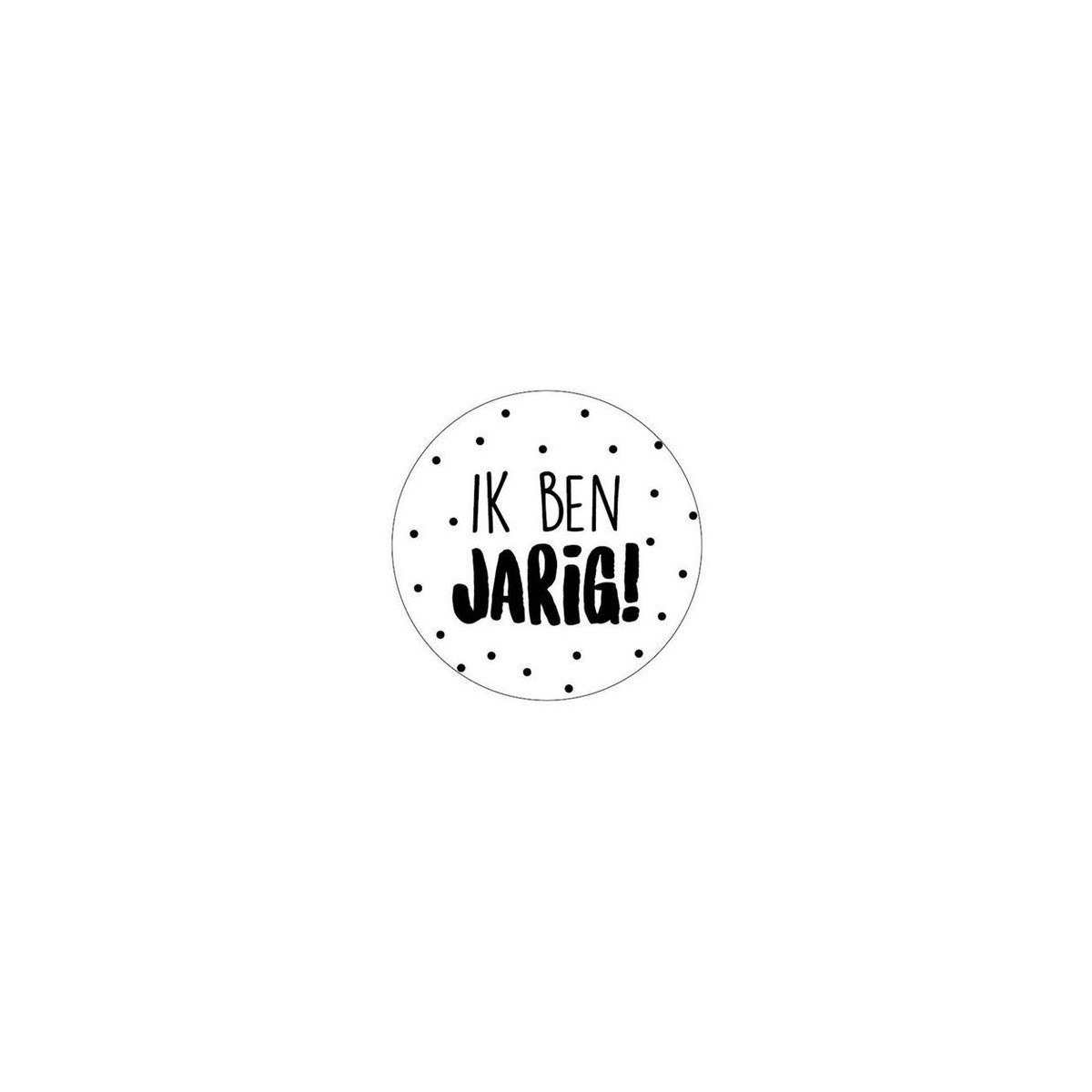sticker ik ben jarig