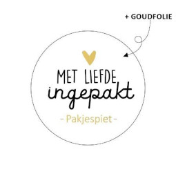 sticker liefde ingepakt