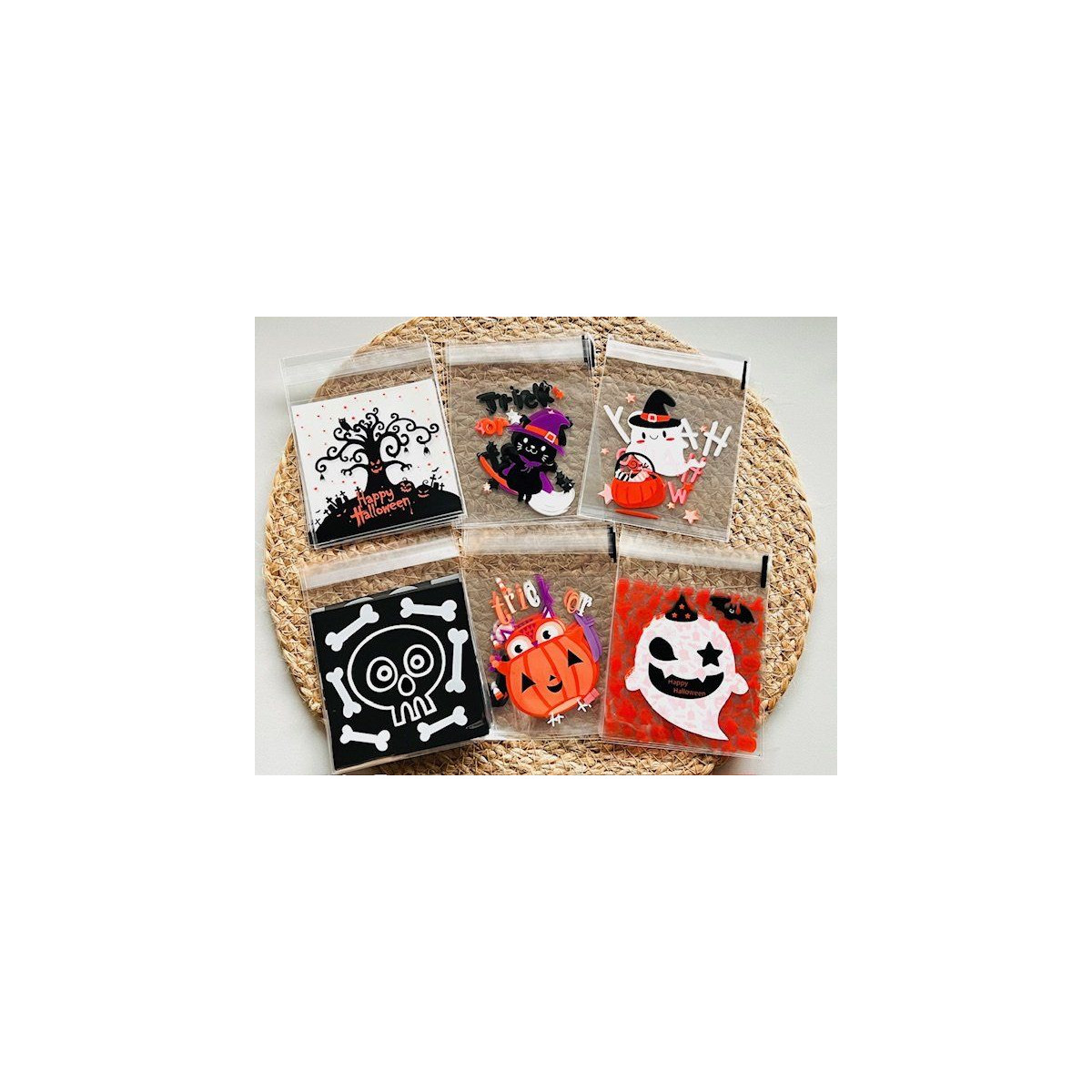 halloween traktatiezakjes
